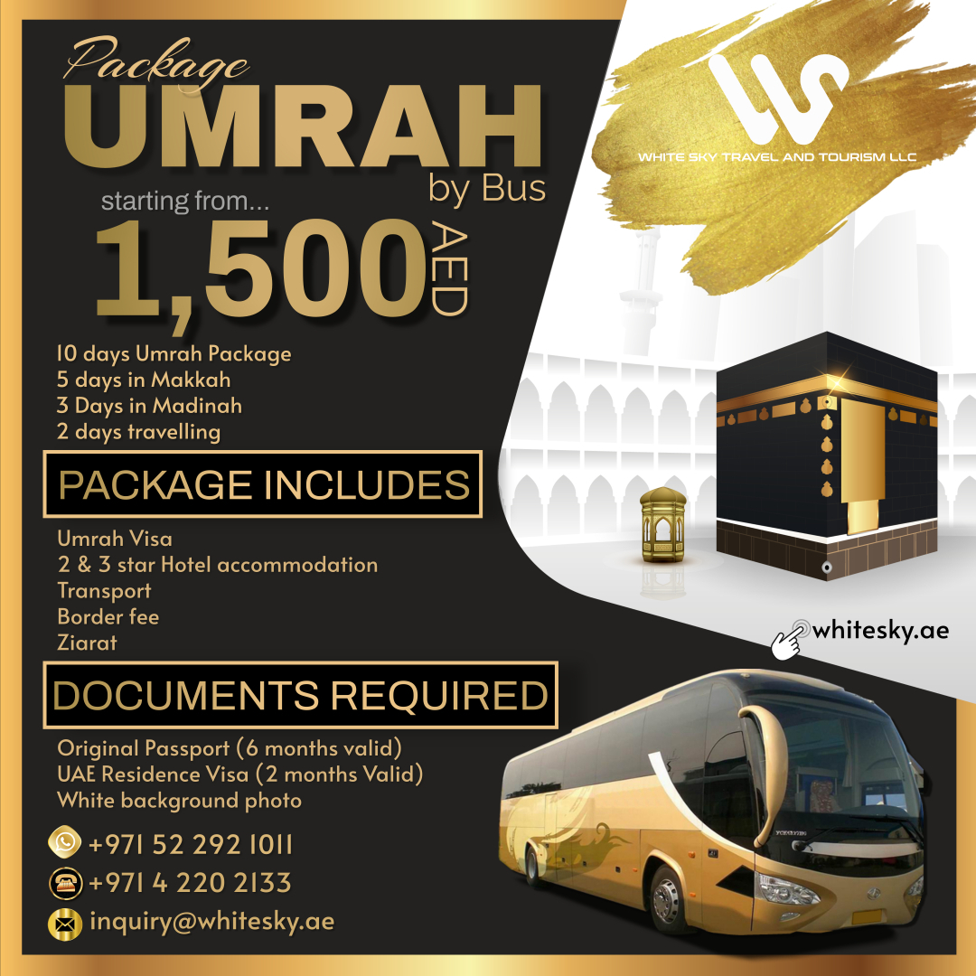 Umrah Package by Bus White Sky Travel