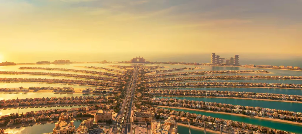 the view at the palm in Dubai 1