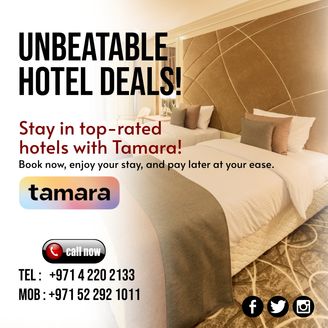 Tamara payment hotel booking price