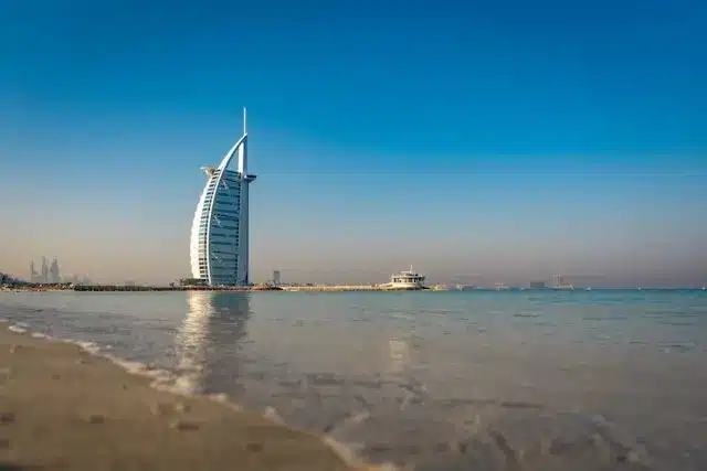 Jumeirah beach with Burj Al Arab view