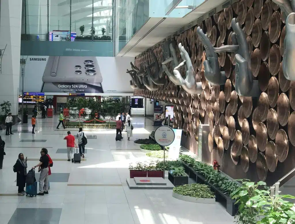 Indira ghandi airport in India