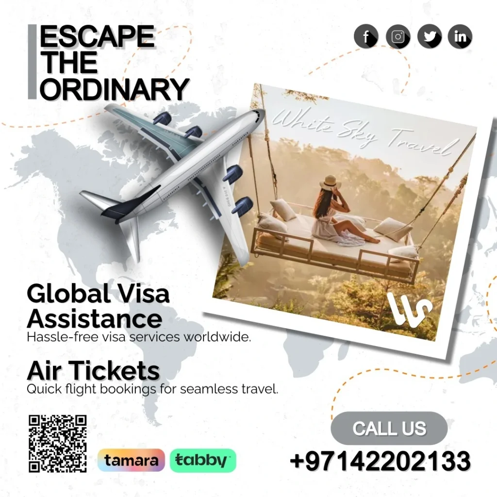 Global visa and air tickets in DIP Dubai