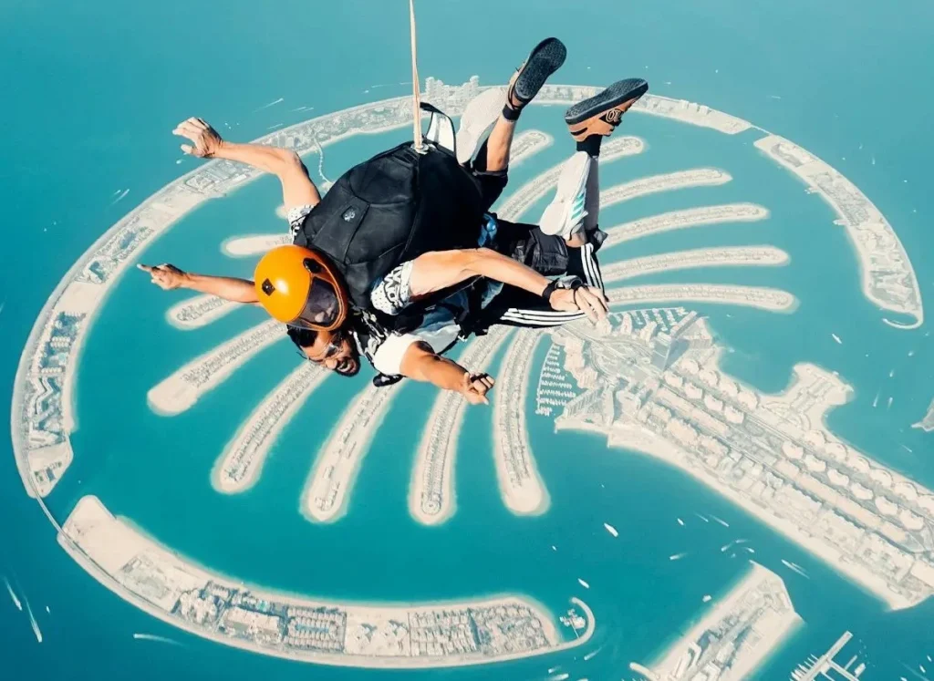 Skydive in Dubai with tabby or tamara