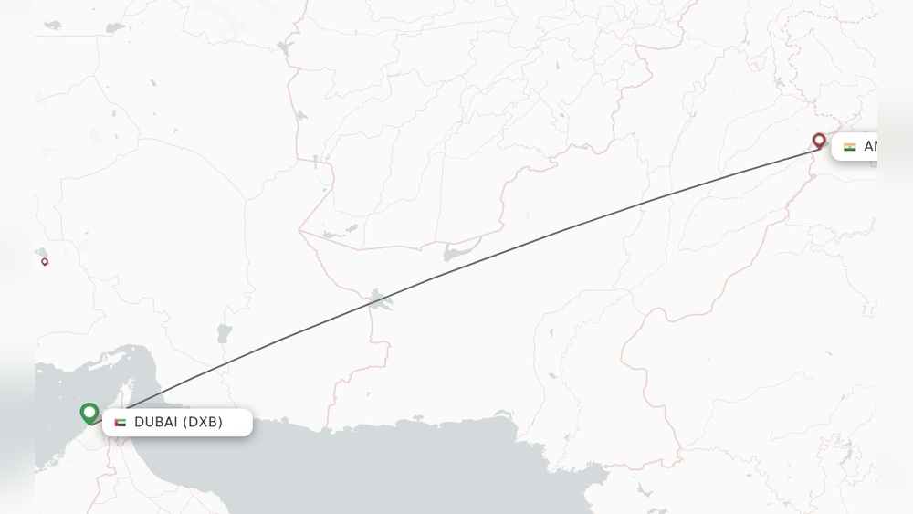 dubai to amritsar flights