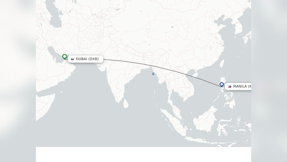 flights from dubai to manila